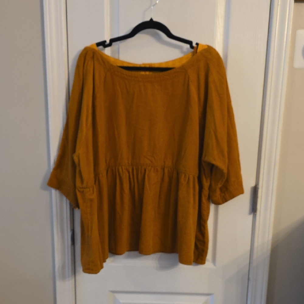 Anthropologie Golden Blouse